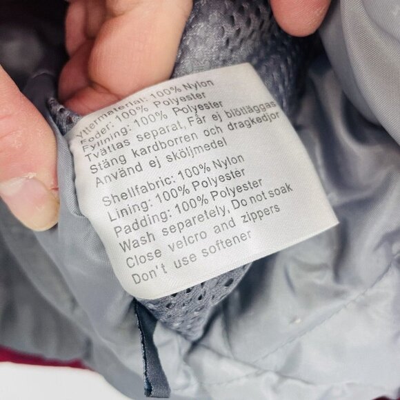 Five Seasons Womens Size 38 Longline Reflective Winter Snow Ski Jacket in Red - Picture 10 of 10